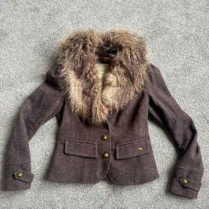 Guess fur coat